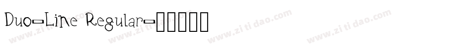 Duo-Line Regular字体转换